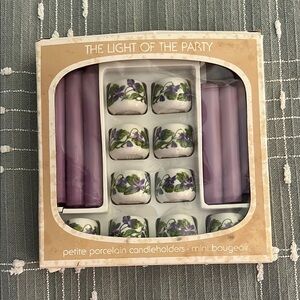 Vtg Bavarian Porcelain Candles Village Germany The Light of the Party 10 Candles